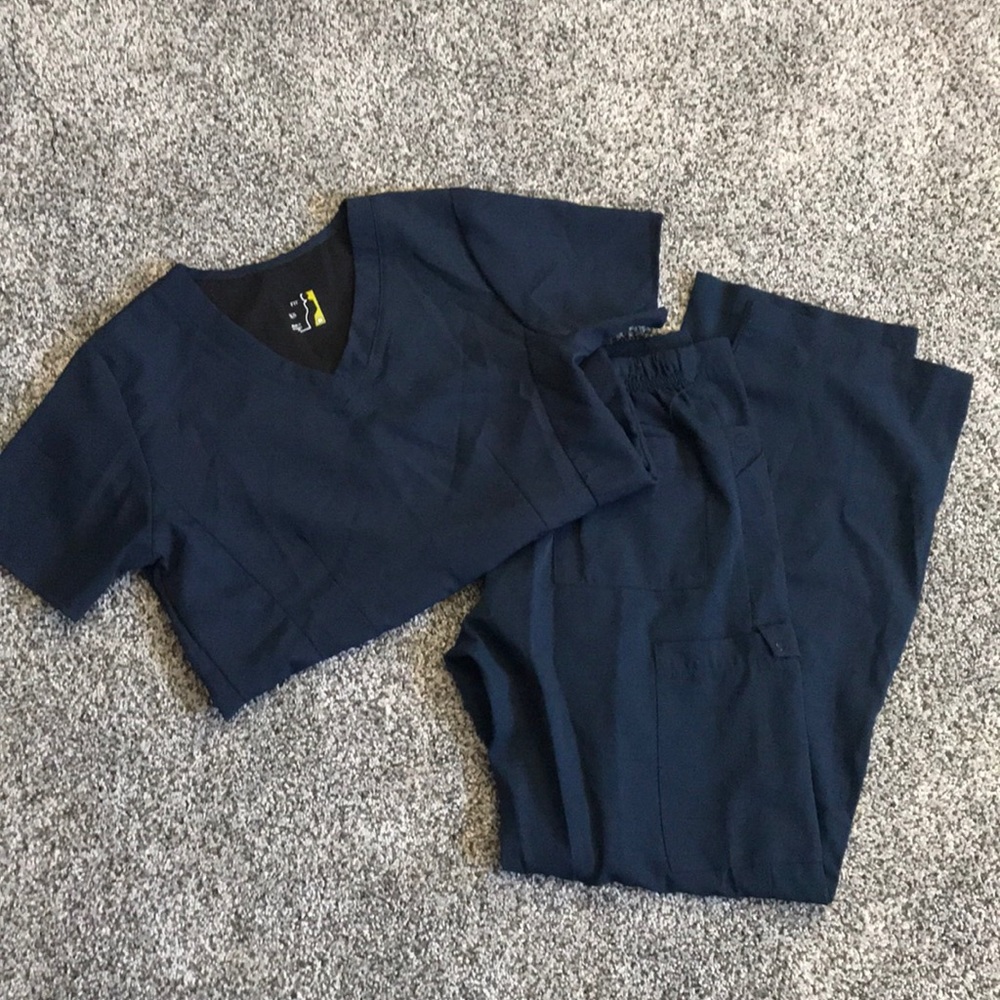 Navy Blue Scrub set